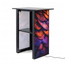 Futuro mässdisk med 32 Samsung-skärm – tryckt sidopanel med motiv