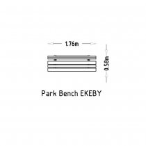 Måttskiss Ekeby parksoffa