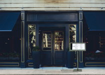 informationstavla i rostfri stål utomhus