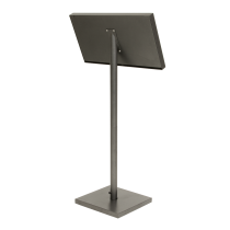 informationsskylt i rostfritt stål