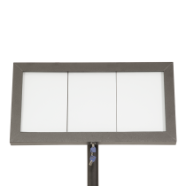 menytavla rostfri stål utomhus