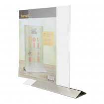 Menyställ T-fot i rostfritt stål