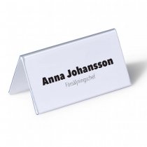 Namnskyltshållare för bord i akryl