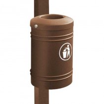 Skräpkorg Esterel 40L för stolpe