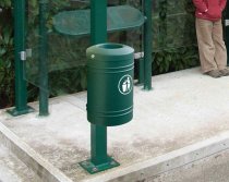 Skräpkorg Esterel 40L för stolpe