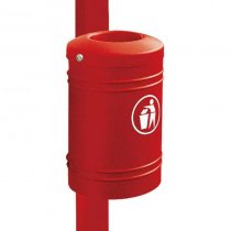 Skräpkorg Esterel 40L för stolpe