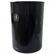 Rund papperskorg för stolpe eller vägg