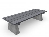 Parkmöbel - Parkbänk med betongfundament