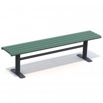 Parkbänk Sofiero - Grön/Svart - Fristående modell