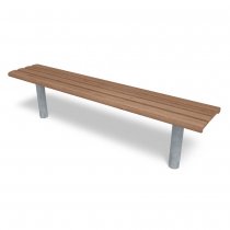 Bänk utan ryggstöd för platsgjutning