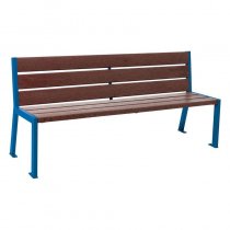Silaos Parksoffa 1800 mm i återvunnen plast - underhållsfri