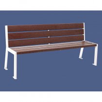 Silaos Parksoffa 1800 mm i återvunnen plast - underhållsfri