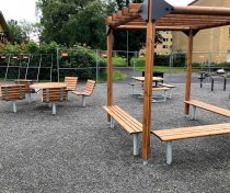 Pergola 4 delar - Paviljong för nedgrävning