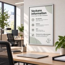 Posterram med affisch i 50x70 på vägg
