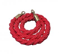 Avspärrningssystem i Guld - Rött rep & 2 stolpar