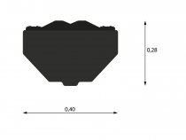 Papperskorg Rosen 40L - Svart