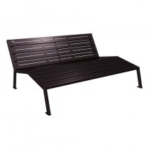 Silaos liggsoffa i stål för utomhusbruk – 1800 mm