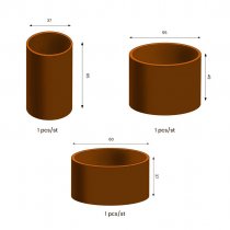 Utekrukor Sisters 3-set - Cortenstål