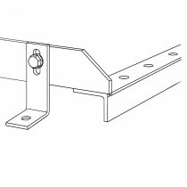 Skiss Varmförzinkad cykelställ med förankringsvinkel