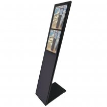 Skyltställ med magnetram A4, plats för 2 magnetramar