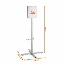 Dimensioner stående skyltställ