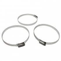 3-pack fästanordning rostfri för papperskorg