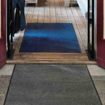 Torkmattor Solett blå och grå för butik, kontor, entré