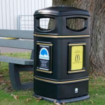 Papperskorg Carl Svart 100 liter