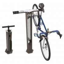 Station för egen cykelservice utomhus