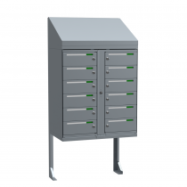 Stativ för fastighetsboxar, postboxar och Lynx