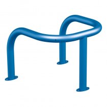 Stolpskydd lackerad blå