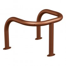 Stolpskydd lackerad corten-färgad