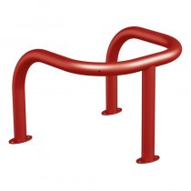 Stolpskydd lackerad mörkröd