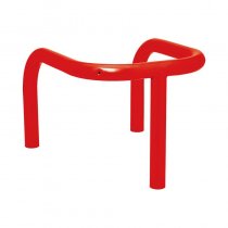 Stolpskydd lackerad platgjutning röd