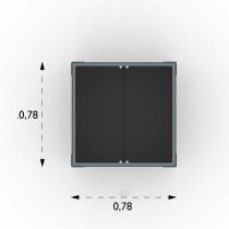 Svart planteringskärl för parker