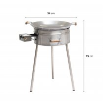 Wokset Gasol PRO Kolstål Wokpanna Ø54cm