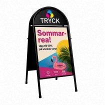 Toppställ 50x70 gatuställ med top sign för logo
