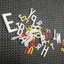 Bokstäver till variotexttavla