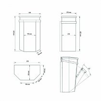 Teknisk måttskiss av