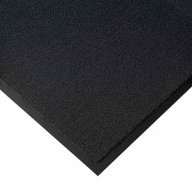 Kvalitet Solett svart dörrmatta