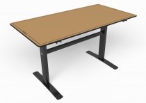 Trägårdsbord Ekeby Beige med svarta ben