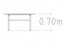 Trägårdsbord Ekeby höjd