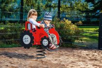 fjädergunga traktor