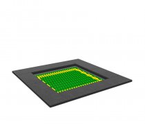 Nedgrävd studsmatta till lekplats