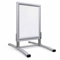 Trottoarpratare Wind 50x70 cm - Silver RAL 9023