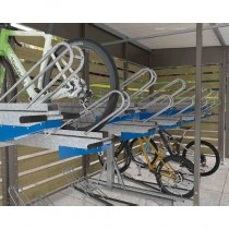 Tvåvånings cykelställ 2x6 - Horizon