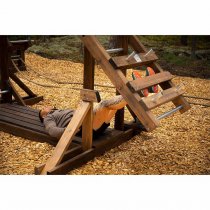 Utomhusgym i trä Kroppskraft med vikter