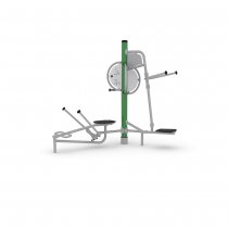 HAGS Tibas multi-fitness utegym i grön och titan för helkroppsträning utomhus