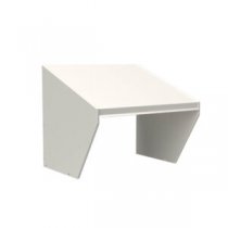 Snedtak extra väderskydd för Lynx fastighetsboxar utomhus - vit