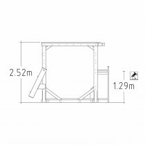 Dimensioner Kroppskraft X från sidan